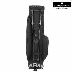 J. LINDEBERG Troon Hard Twill Golf Stand Bag Black 1518170920 Express Shipping