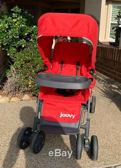 Joovy Caboose Graphite Stand On Tandem Stroller, Red Brand New Free Ship