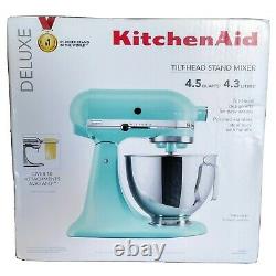 KitchenAid Deluxe 4.5-Qt Tilt-Head Stand Mixer Turquoise Blue FREE SHIPPING