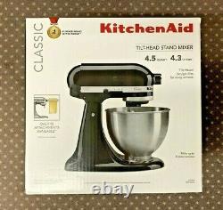 KitchenAid K45SSOB Classic Tilt-Head 4.5 qt Stand Mixer Onyx Black Free Shipping