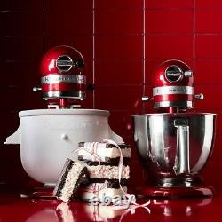 KitchenAid KSM150 5-Qt Stand Mixer with Flat Beater Red Free shipping