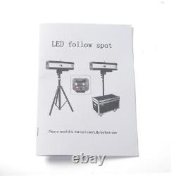 LED Follow Spot Light Manual Control Dance Party DJ Stage Lights withStand 200W US