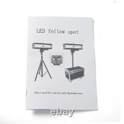 LED Follow Spotlight Party Theater DJ Disco Stage Light with Stand Manual Control