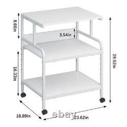 Large Printer Stand with Storage Shelf, 23.6 W x 18.9 D Printer C. Fast Ship