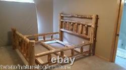 Log Bedroom set Free shipping! King size bed 22 drawer night stands and dresser