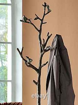 Lovebird Coat Rack Hat Hall Tree Stand Bird On Branch