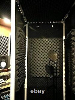 MICBOOTH-911 2' x 2' FREE SHIPPING! Portable Stand-In VOCAL BOOTH With Light