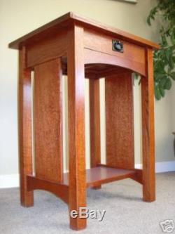 MISSION OAK NIGHT BED STAND With DRAWER QUARTERSAWN OAK FREE SHIPPING