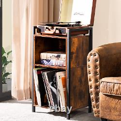 MODERN Vinyl Record Player Stand Turntable Storage Cabinet Holder Organizer Home