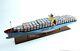 Maersk Container Ship Model 49 Handcrafted Wood/Metal, NEW, Fully Assembled