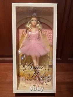 Mattel Ballet Wishes 2012 2013 Barbie Doll Rare Ballerina Jointed with Stand NRFB