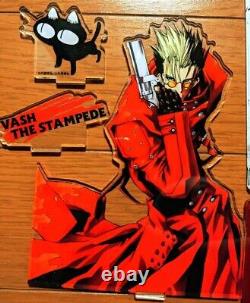 #? Mega Size? Trigun trading acrylic stand Vasch Shipping Welcome 30cm x 21 cm