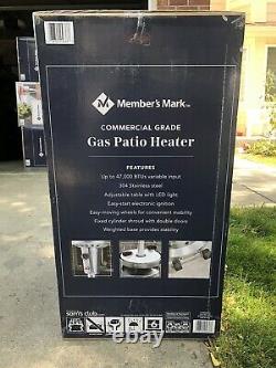 Member's Mark Commercial-Grade Patio Heater with LED Table FREE FAST SHIPPING