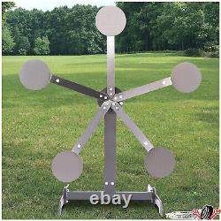 Metal 8 inch Portable Reactive Steel Shooting Target, No Welding