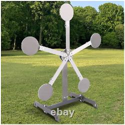 Metal 8 inch Portable Reactive Steel Shooting Target, No Welding