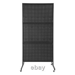 Metal Pegboard Display Stand Retail Display Stand With Wheels Craft Display Rack