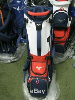 Mizuno BR-D4 Golf Stand Bag 14 Way Top Red/White/Blue NEW withTAGS FREE SHIP