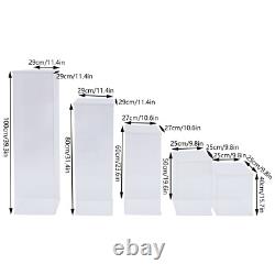 Modern 5x Transparent Acrylic Clear Flower Stand Box Display Rack Wedding Decor