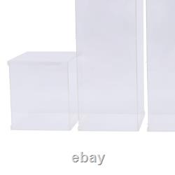 Modern 5x Transparent Acrylic Clear Flower Stand Box Display Rack Wedding Decor
