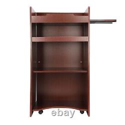 Modern Podium Meeting Room Standing Lectern For Political Debate Events With Shelf