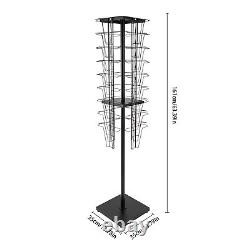 Modern Rotating Brochure Display Stand Detachable Magazine Rack With 36 Pockets