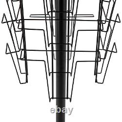 Modern Rotating Brochure Display Stand Detachable Magazine Rack With 36 Pockets