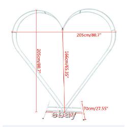 Modern Wedding Arch Heart Shaped Metal stand Flowers Balloon Frame Backdrop
