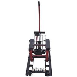 Motorcycles ATV Jack Lift 1500Lbs Bike Stand Garage Repair Red Heavy Duty New