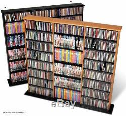 Multimedia Cabinet Storage DVD BluRay Book Stand Shelf Rack Organizer Free Ship