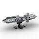 Munificent-class Frigate Ship with Stand and Nameplate 1276 Pieces MOC Build