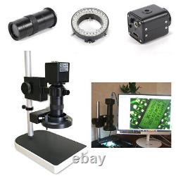 NEW 16MP 1080P HD Digital Video Inspection Microscope With Camera Stand Set US