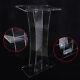 NEW Clear Church Podium Acrylic Lectern Presentation Pulpit+Wide Reading Surface