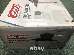 NEW Coleman RoadTrip LX Propane Grill WithSTAND 20,000 BTU, BLUE/BLACK FREE SHIP