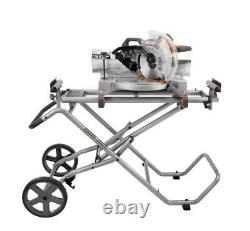 NEW FREE SHIPPING! Universal Mobile Miter Saw Stand with Mounting Braces