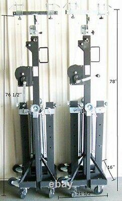 NEW! Pair Global Truss ST 157 Stands with Truss Adapters! Free US 48 State Ship
