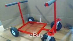NEW Rolling Kart Stand Red Powdercoat Collapsible NEW Go Kart Stand Free ship