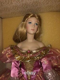 NIB Franklin Heirloom Cinderella 19 Porcelain Doll With Stand FREE SHIPPING