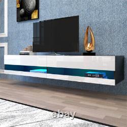 New 180 Wall Mounted Floating 80 TV Stand with 20 Color LEDs FedEx Free Ship