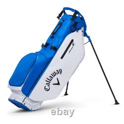 New 22 Callaway Fairway C Stand Bag Royal/White Single Strap Free Shipping