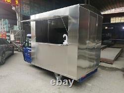 New 3M Electric Tricycle Concession Stand Food Trailer Mobile Kitchen Ship bySea