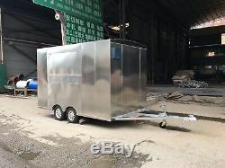 New 3.5Mx2M Stainless Steel Concession Stand Trailer Kitchen Ship By Sea