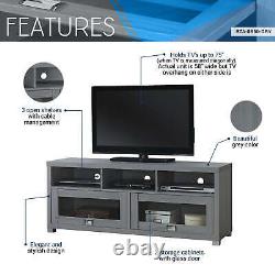 New 58 Durbin TV Stand for TVs up to 65-75, Gray Free Shipping