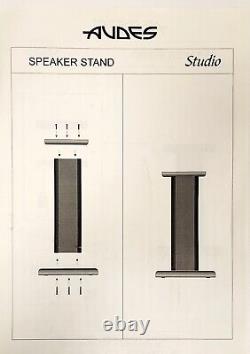 New Audes Speaker Stand Model Studio Black Set Of 4 Oem Free Shipping