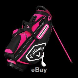 New Callaway Chev Stand Bag Pink/White/Black FREE SHIPPING