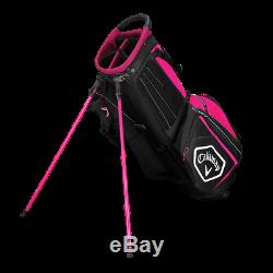New Callaway Chev Stand Bag Pink/White/Black FREE SHIPPING