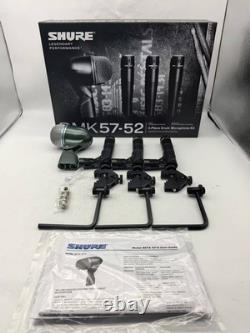 New DMK57-52 Wired Drum Dynamic Microphone Kit With Additional Bracket free ship