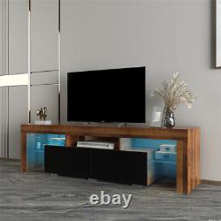 New Hot Genuine 63 Fir Wood TV Stand with RGB Light US Stock FedEx Free Ship