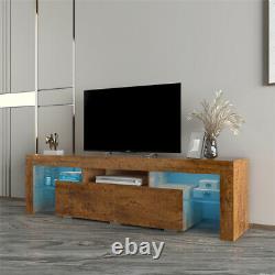 New Hot Genuine 63 Walnet TV Stand with RGB Light US Stock FedEx Free Shipping