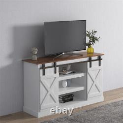 New Hot Rustic TV Stand Fit TVs Up to 65'' US Stock FedEx Free Shipping