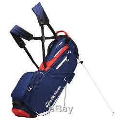 New In Box Tm19 Taylormade Flex Tech Stand Golf Bag Navy Red White Free Shipping